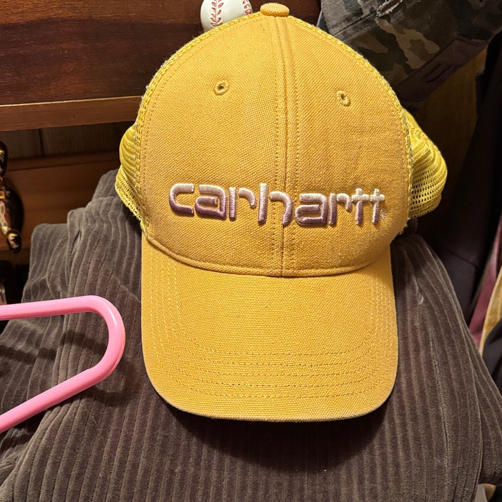 Carhartt Mustard Yellow Mesh Cap